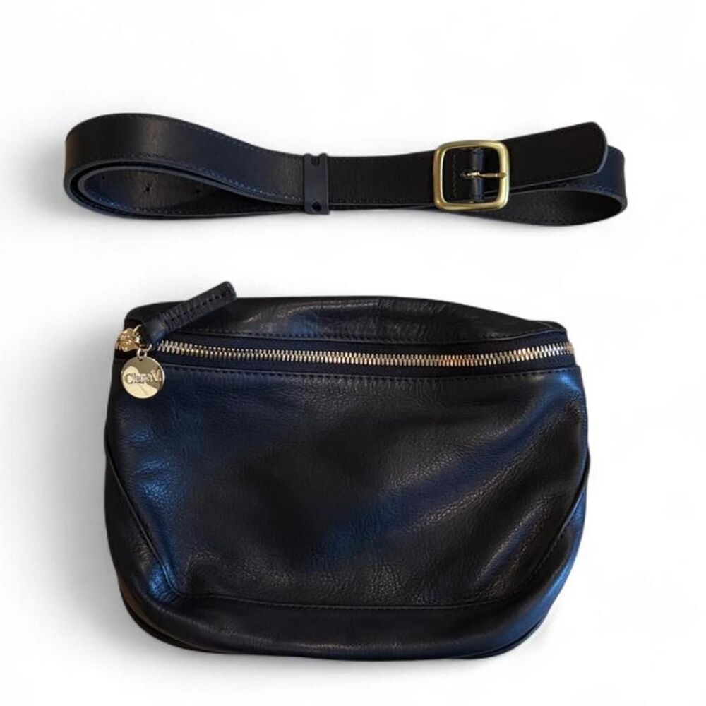 Clare V. Fanny Pack — Black Neptune Leather, Used Excellent Condition